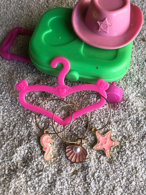 Set orecchini isole Maurisios Cavalluccio Marino rosa