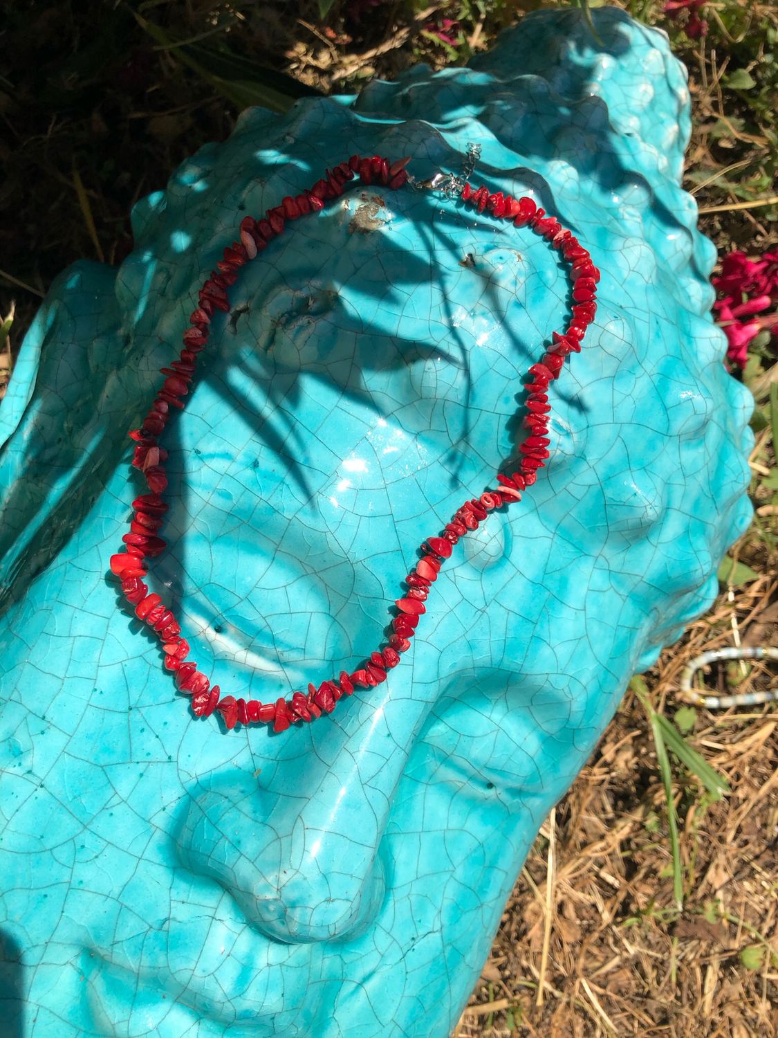 Collana Diaspro rosso