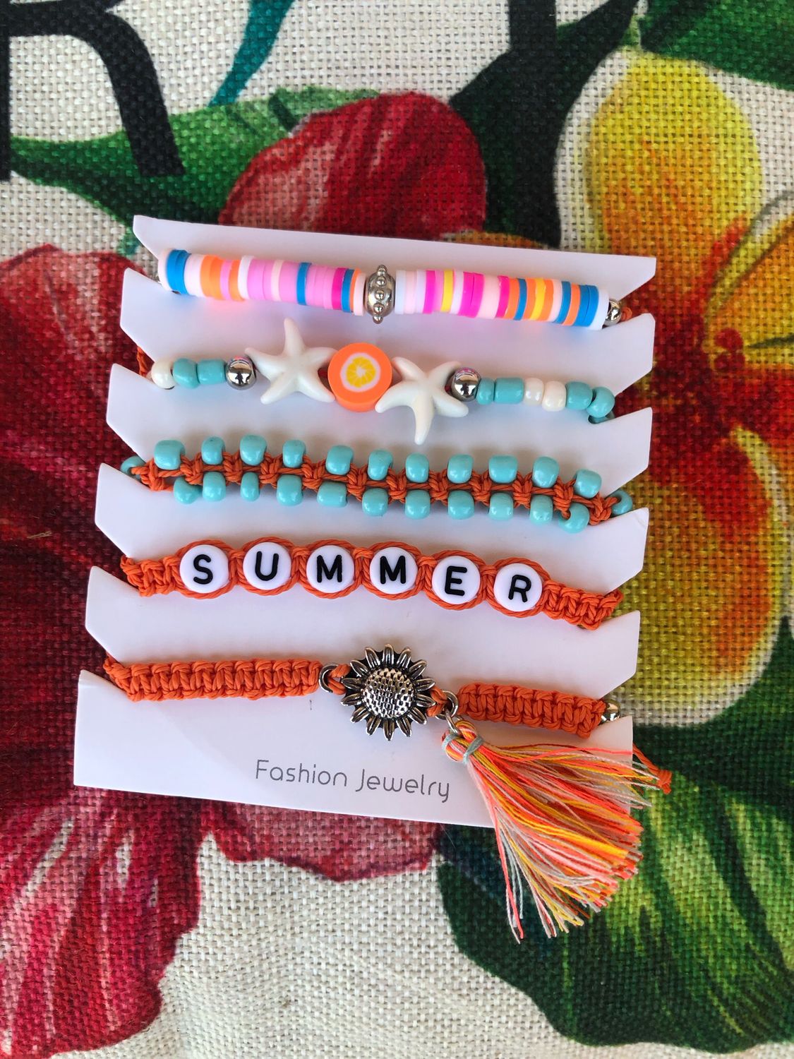 Set Braccialetti Orange Summer