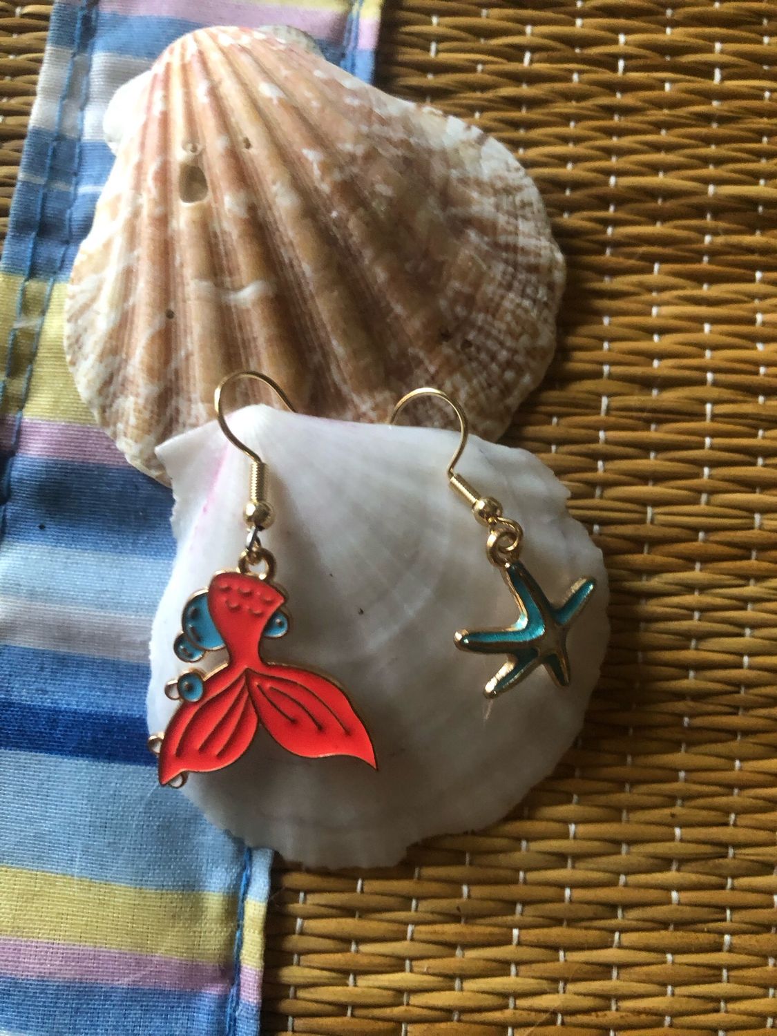 Orecchini sirena e stella marina