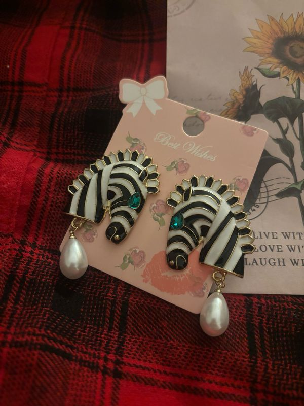 Orecchini zebra