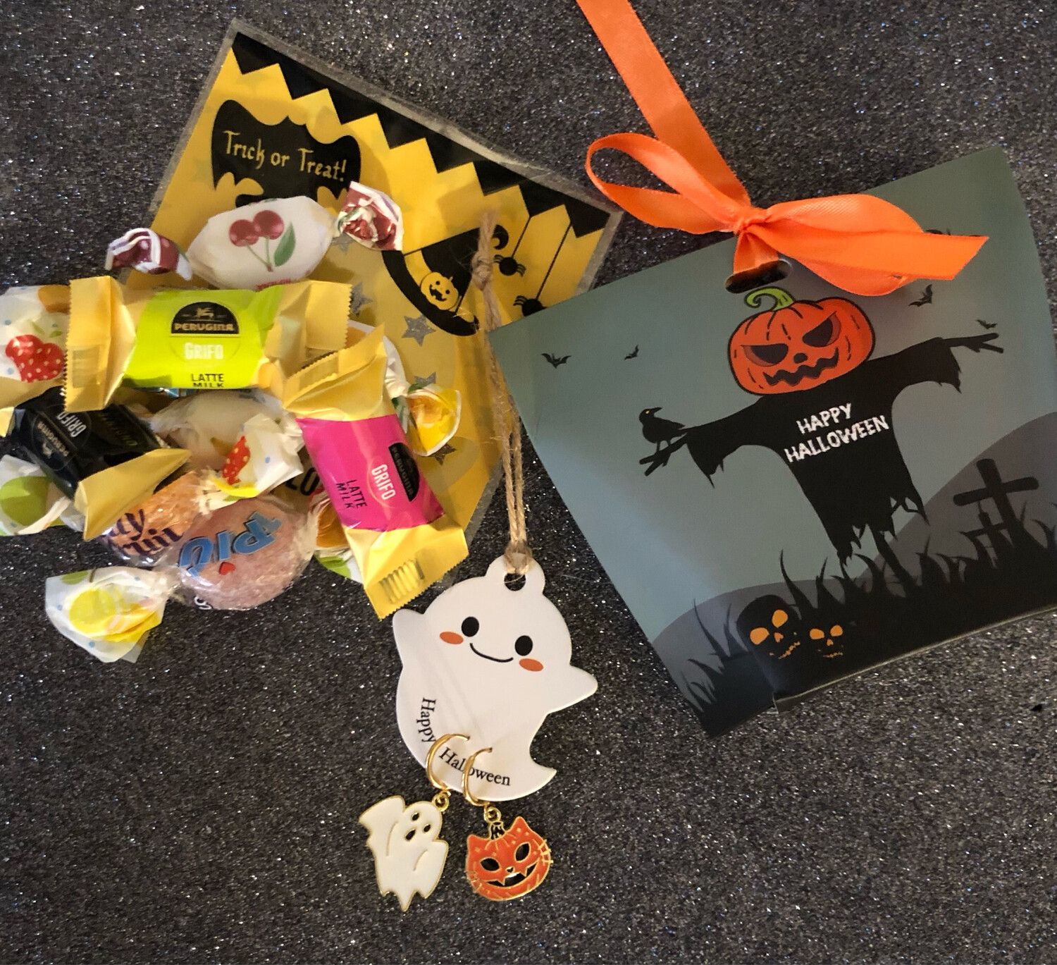 box orecchini halloween