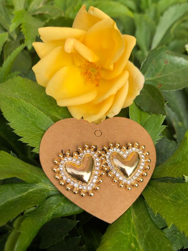 Orecchini Cuore gold