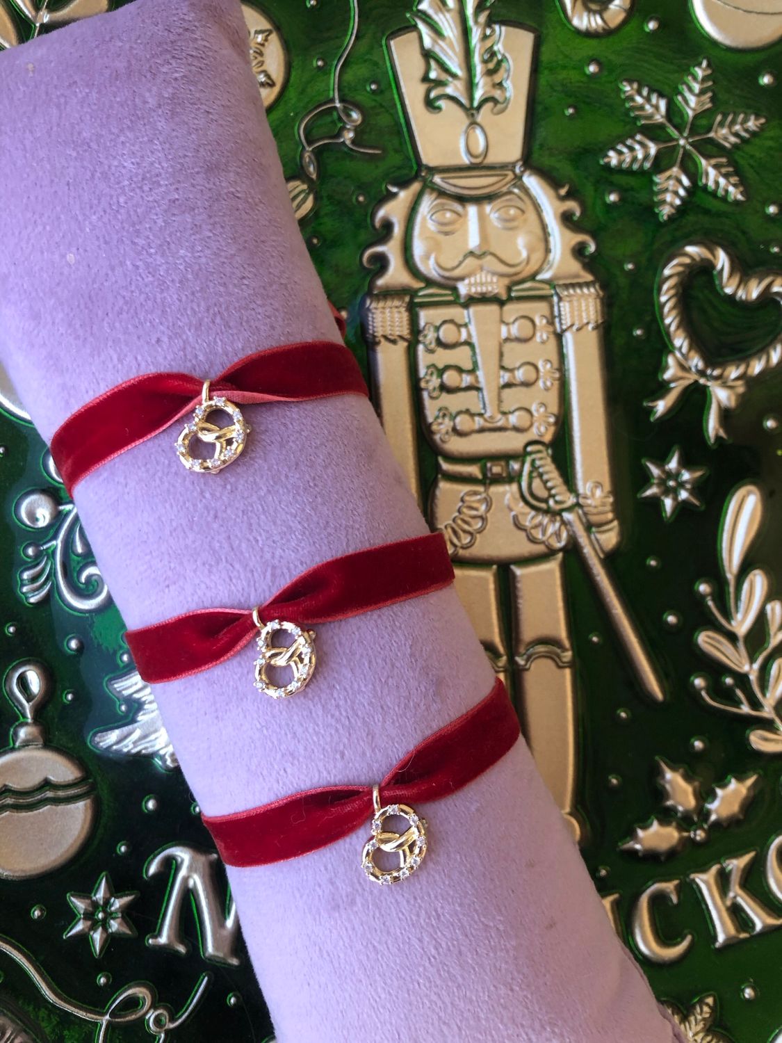 Braccialetto in Velluto  Brezel