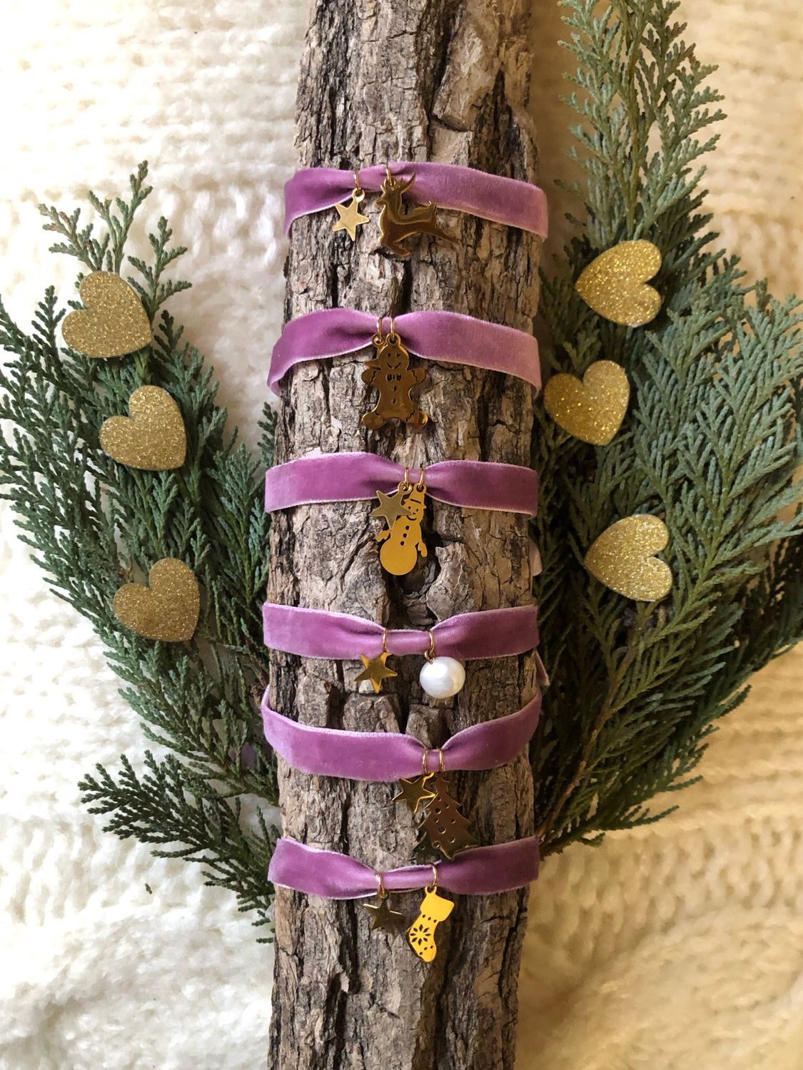 Bracciale velvet xmas