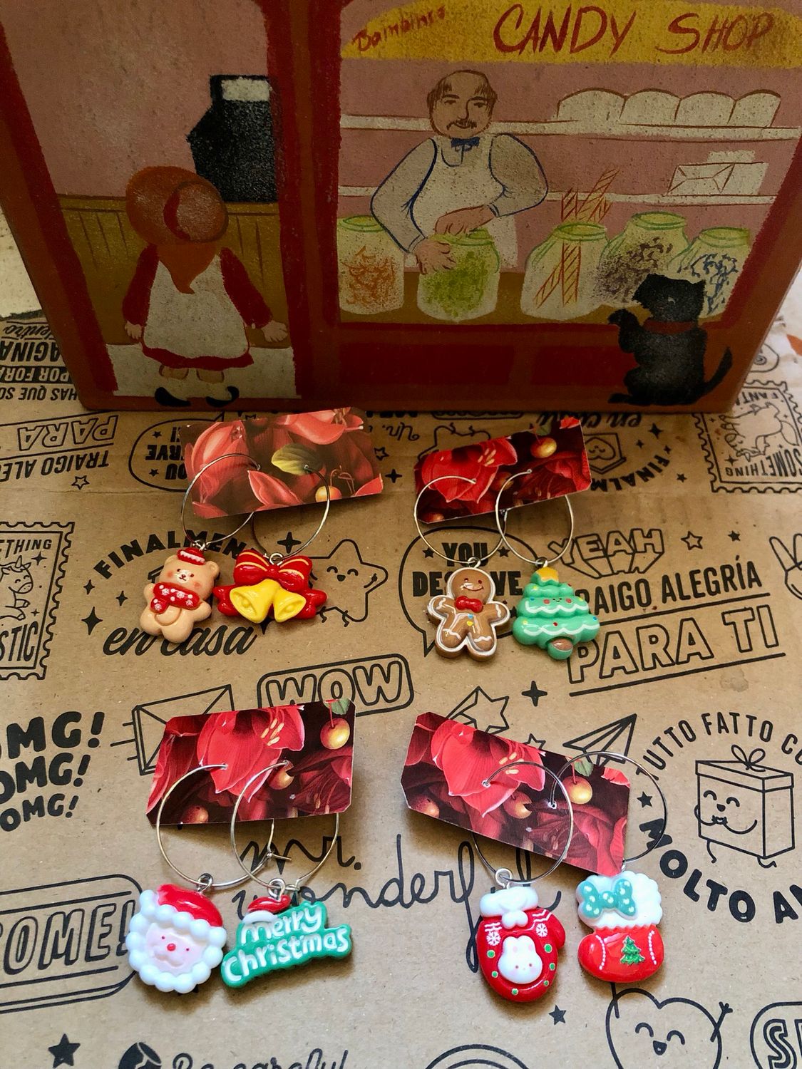 Orecchini Happy Cristmast