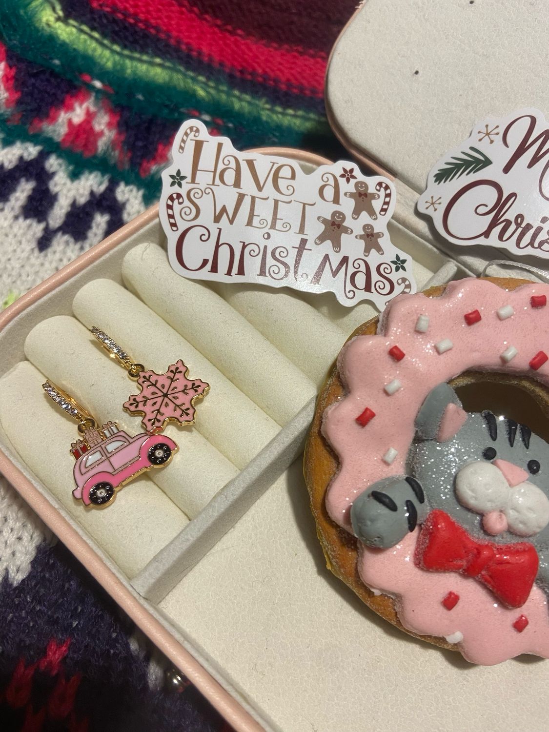 Hoops car&amp;fiocco pink