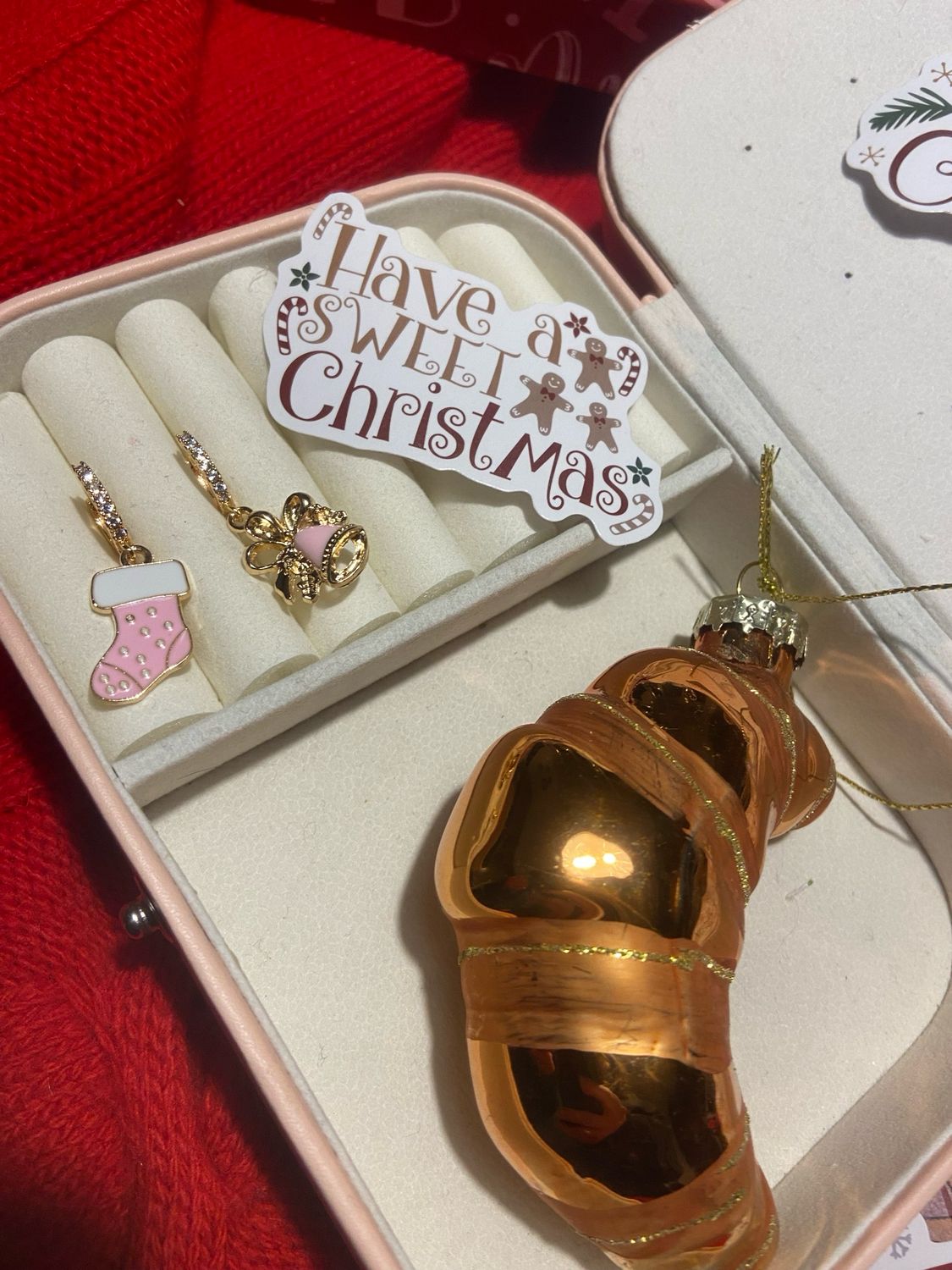 Hoops calze &amp; campanella pink