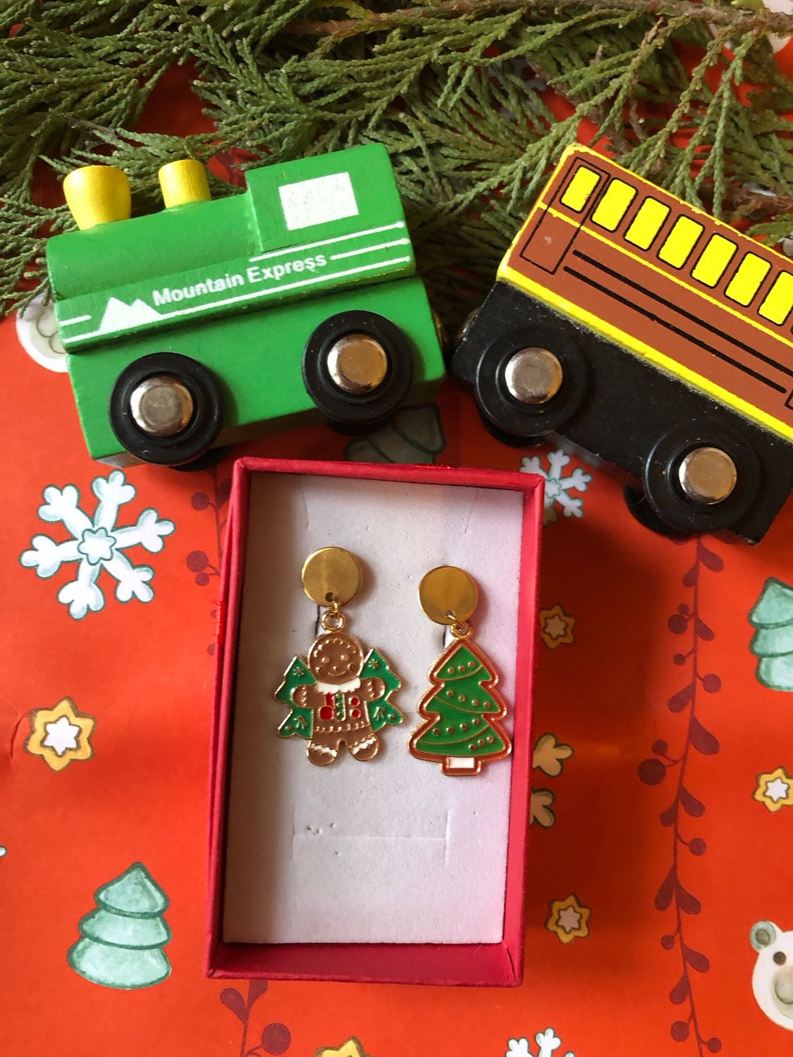 Orecchini Gingerbread and Cristmast Tree🎄