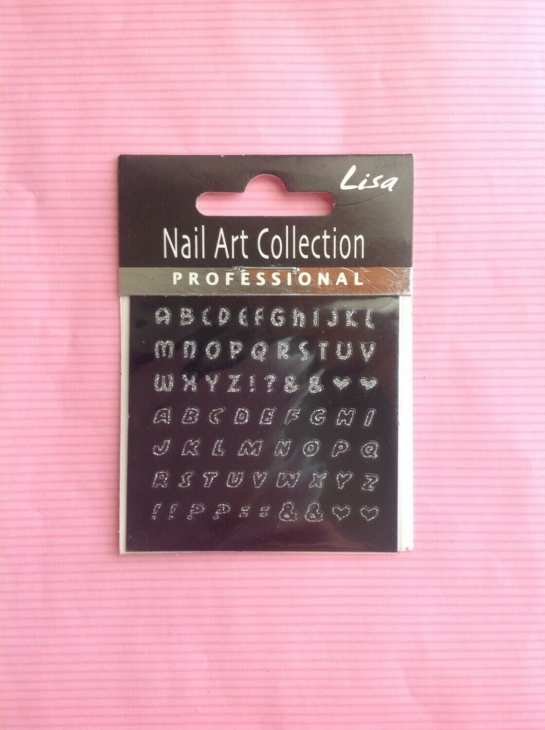 Stichers unghie con Glitter, glitter: alfabeto