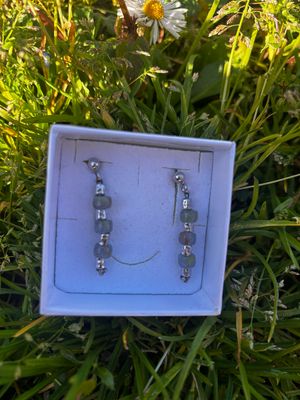 Orecchini  quarzo naturale in argento 925