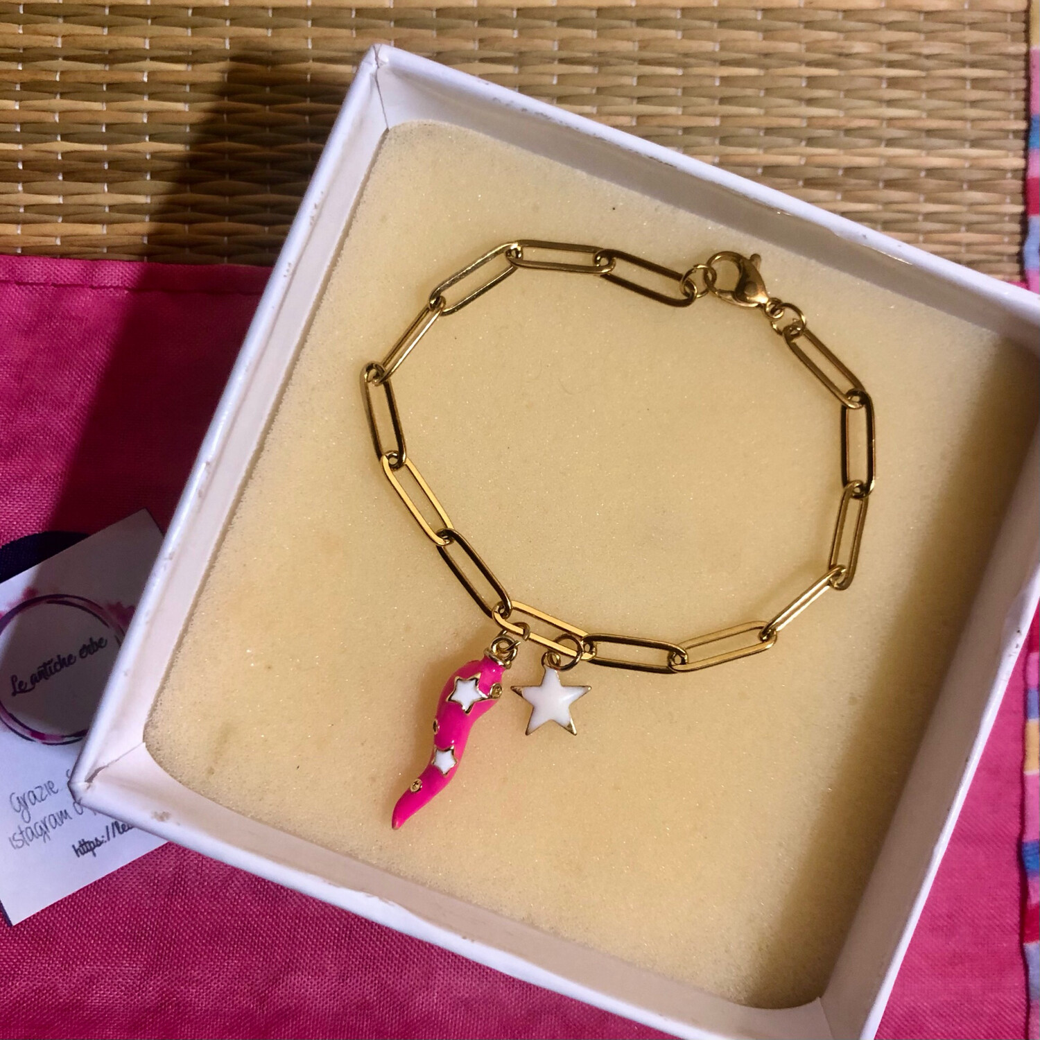 bracciale cornetto stella ( + colori)