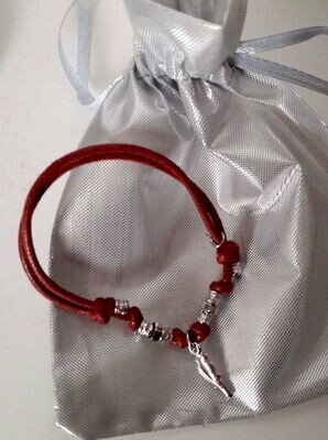 braccialetto pappagallo argento 925