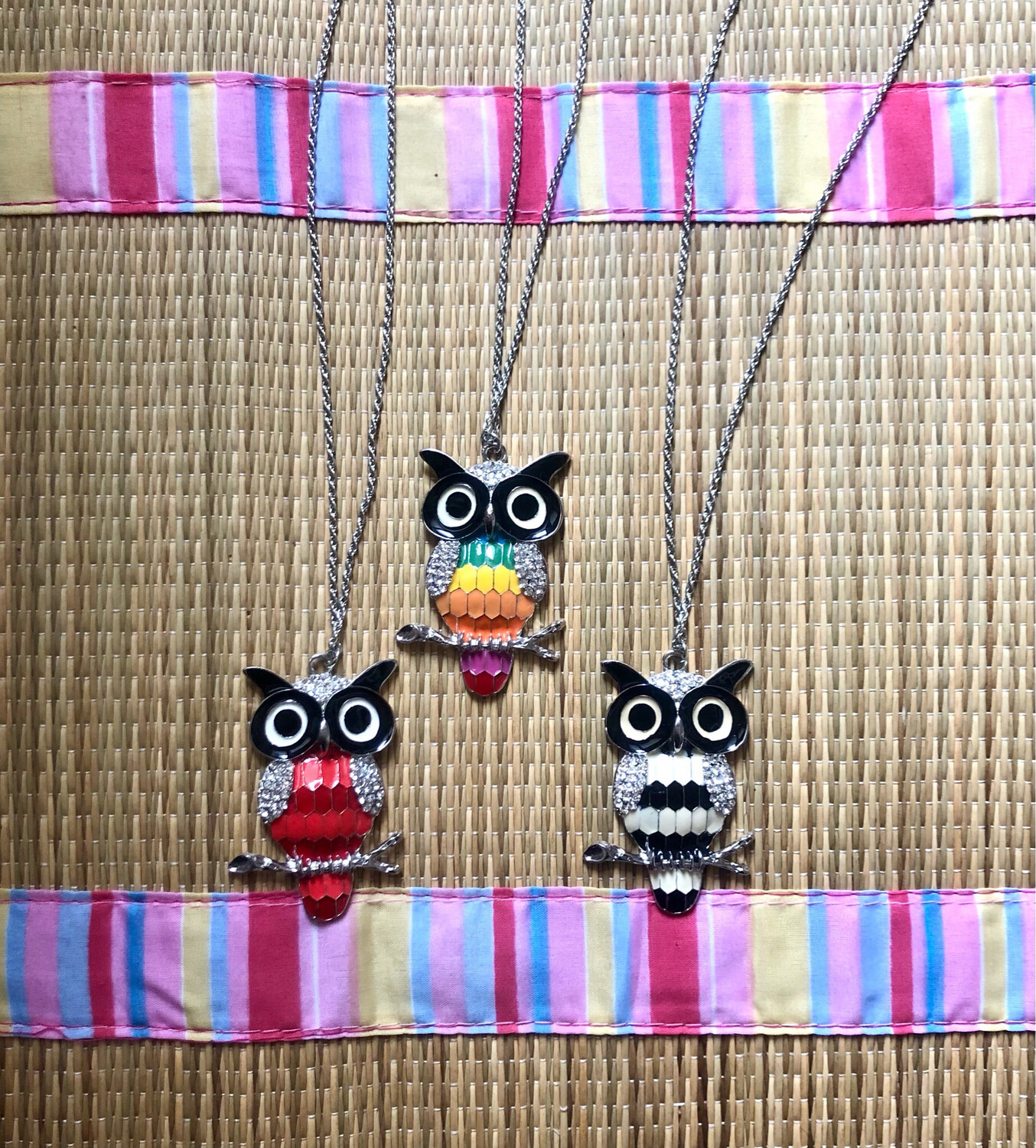 Collana lunga Gufo smaltato 🦉