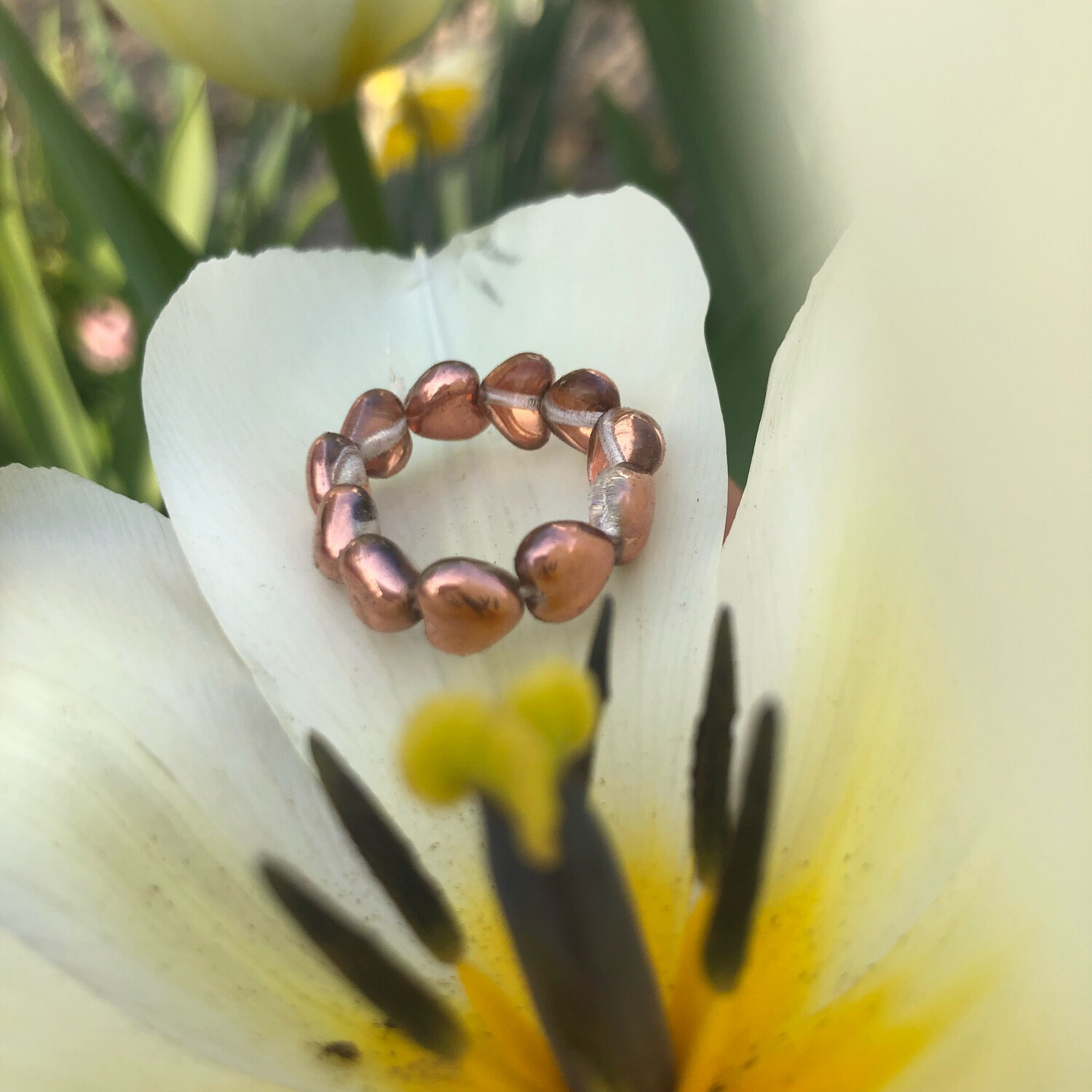 Anello cuoricini rosé