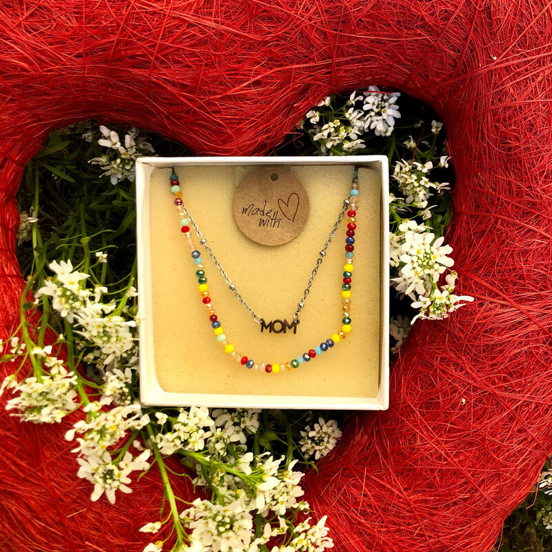 Set collane color  "mamma"