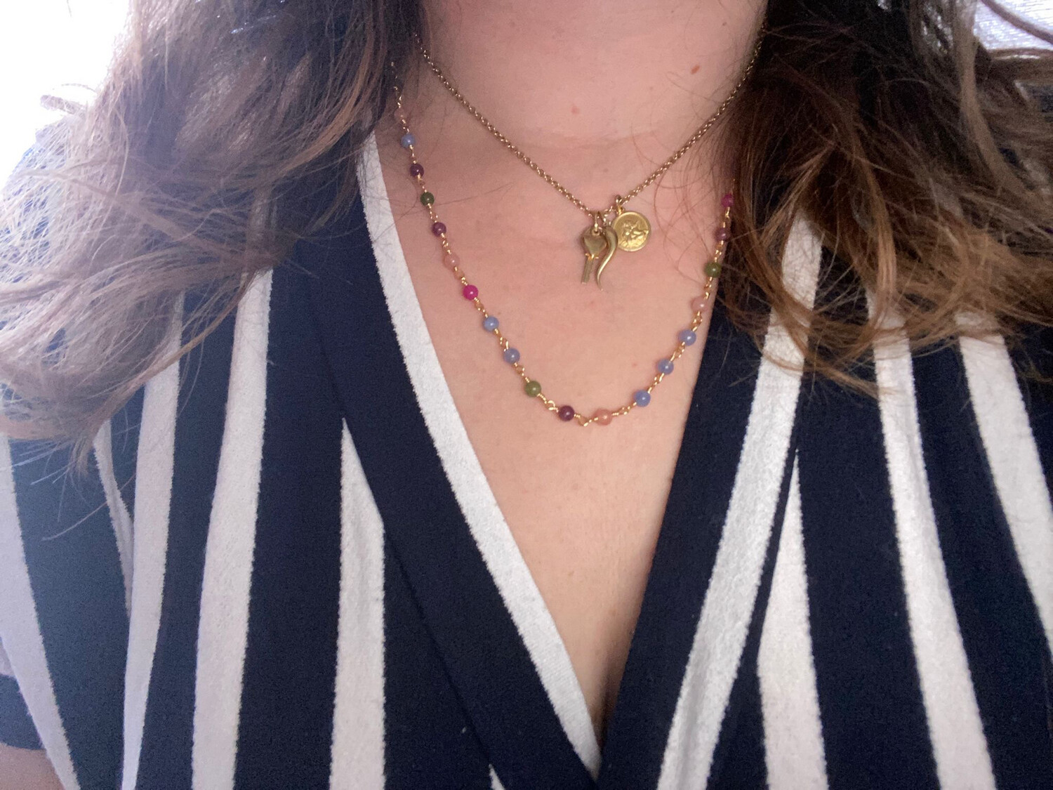 Collana Agata arbaleno