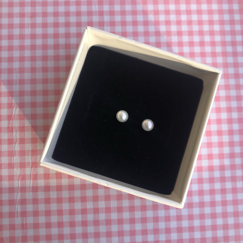 Orecchini  perle di fiume arg.925