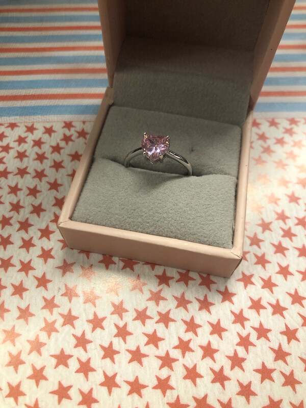 Anello first love rosa in argento 925