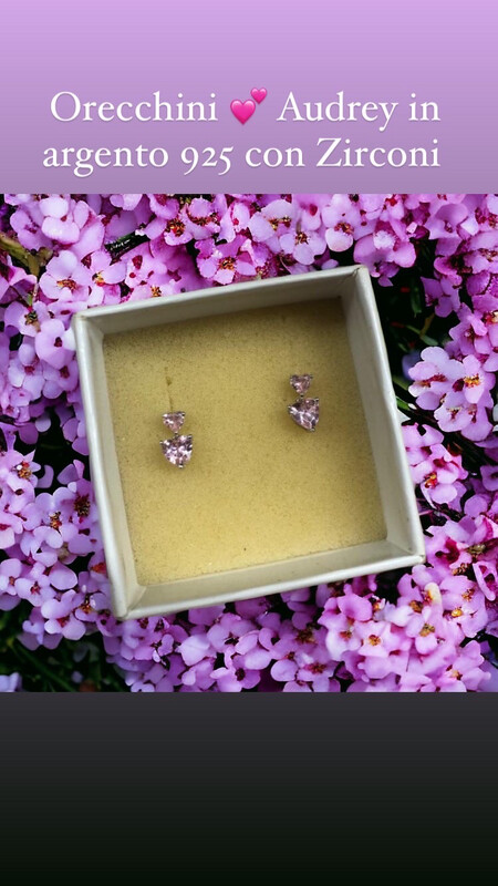 Orecchini 💕Audrey in argento 925 Rosa