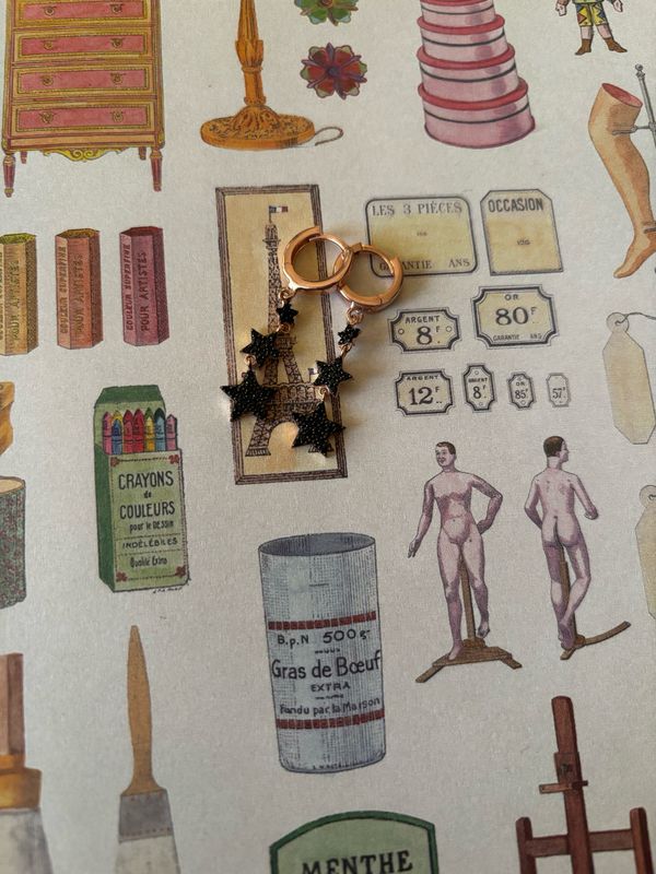 Orecchini cascata di stelle arg 925