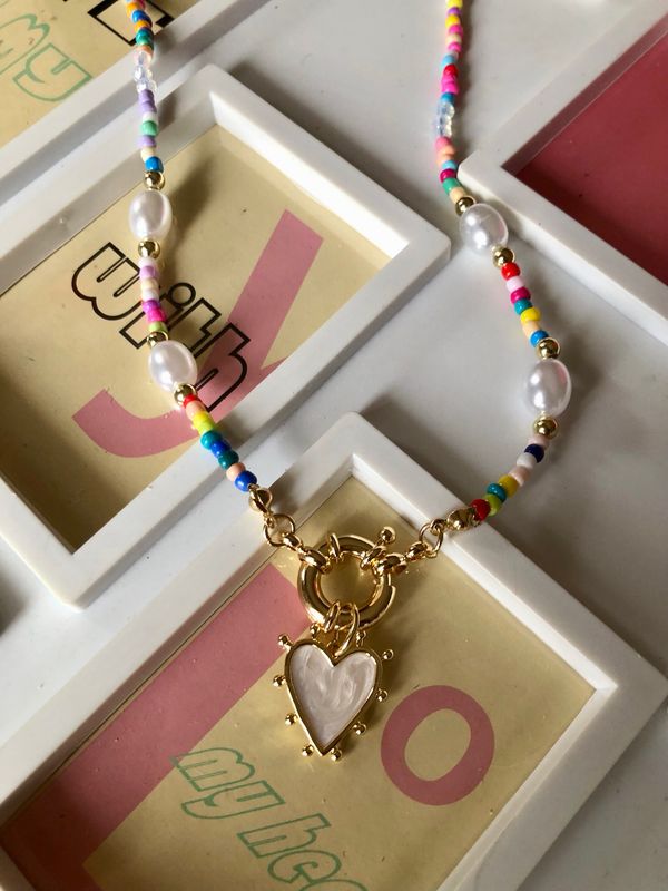 Collana Koray Cuore Bianco