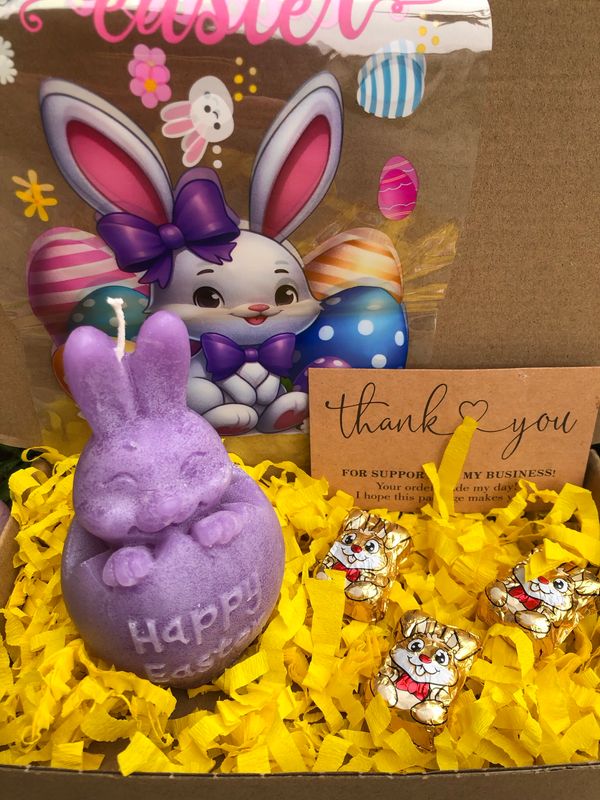 Candela Bunny Violet “Happy Easter”
