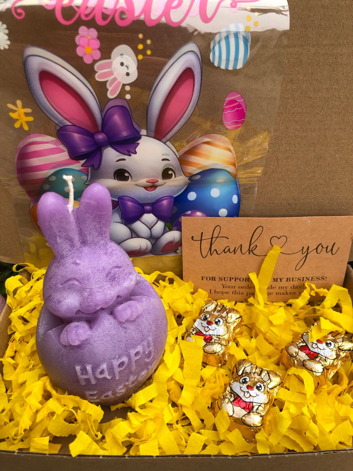 Candela Bunny Violet “Happy Easter”