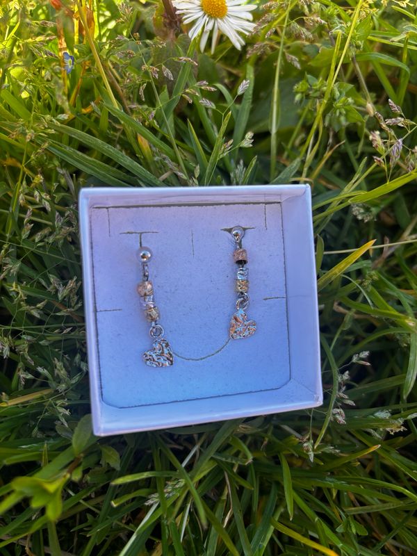 Orecchini cuore arg 925