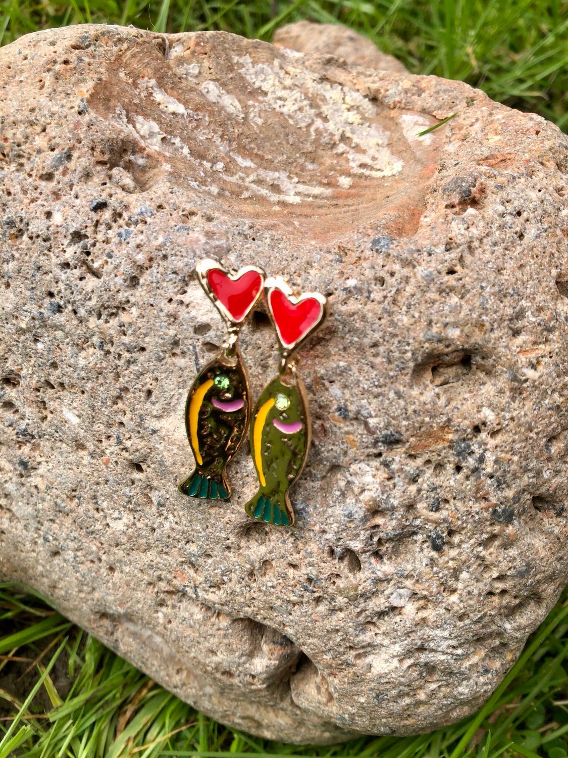 Orecchini cuore e pesciolino 🐠