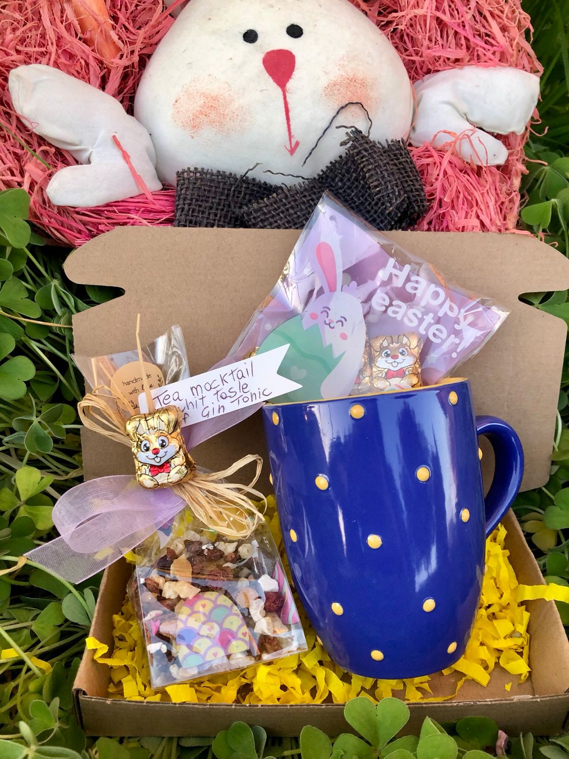 Box Pasqua tazza a pois