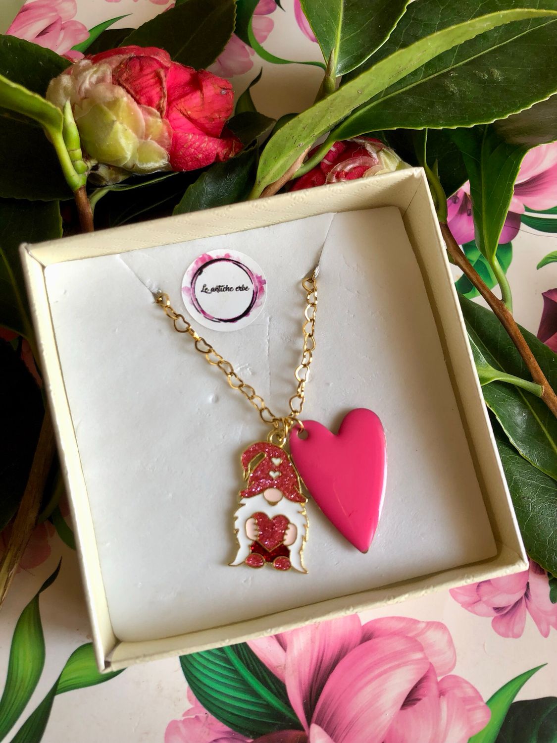 Collana Gnomo e cuore