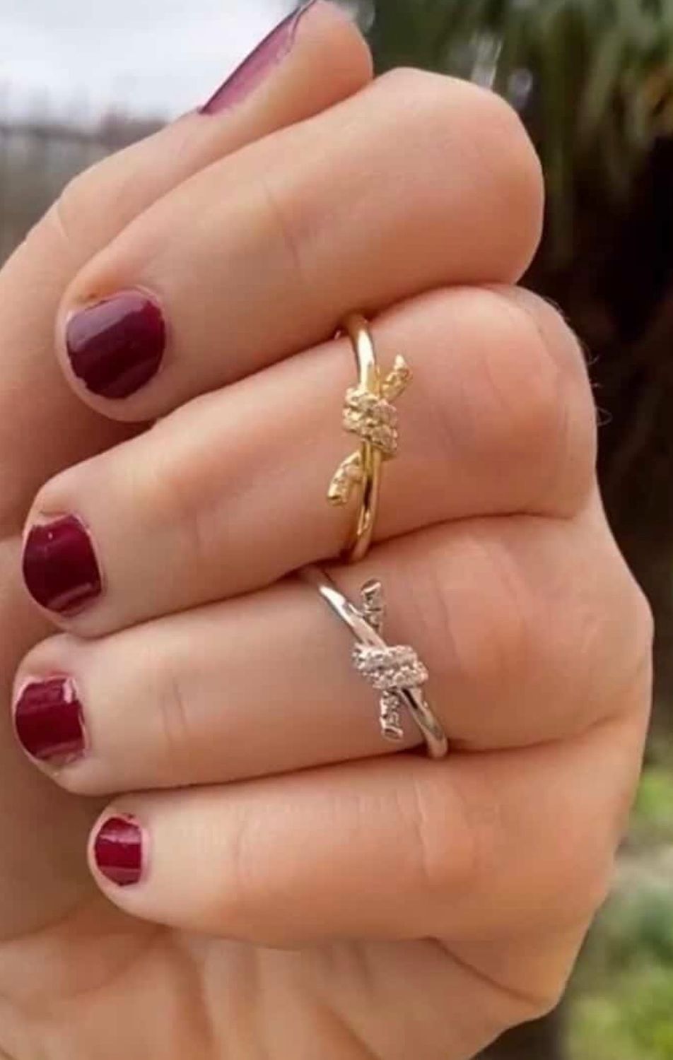 Anello knot argento 925 gold