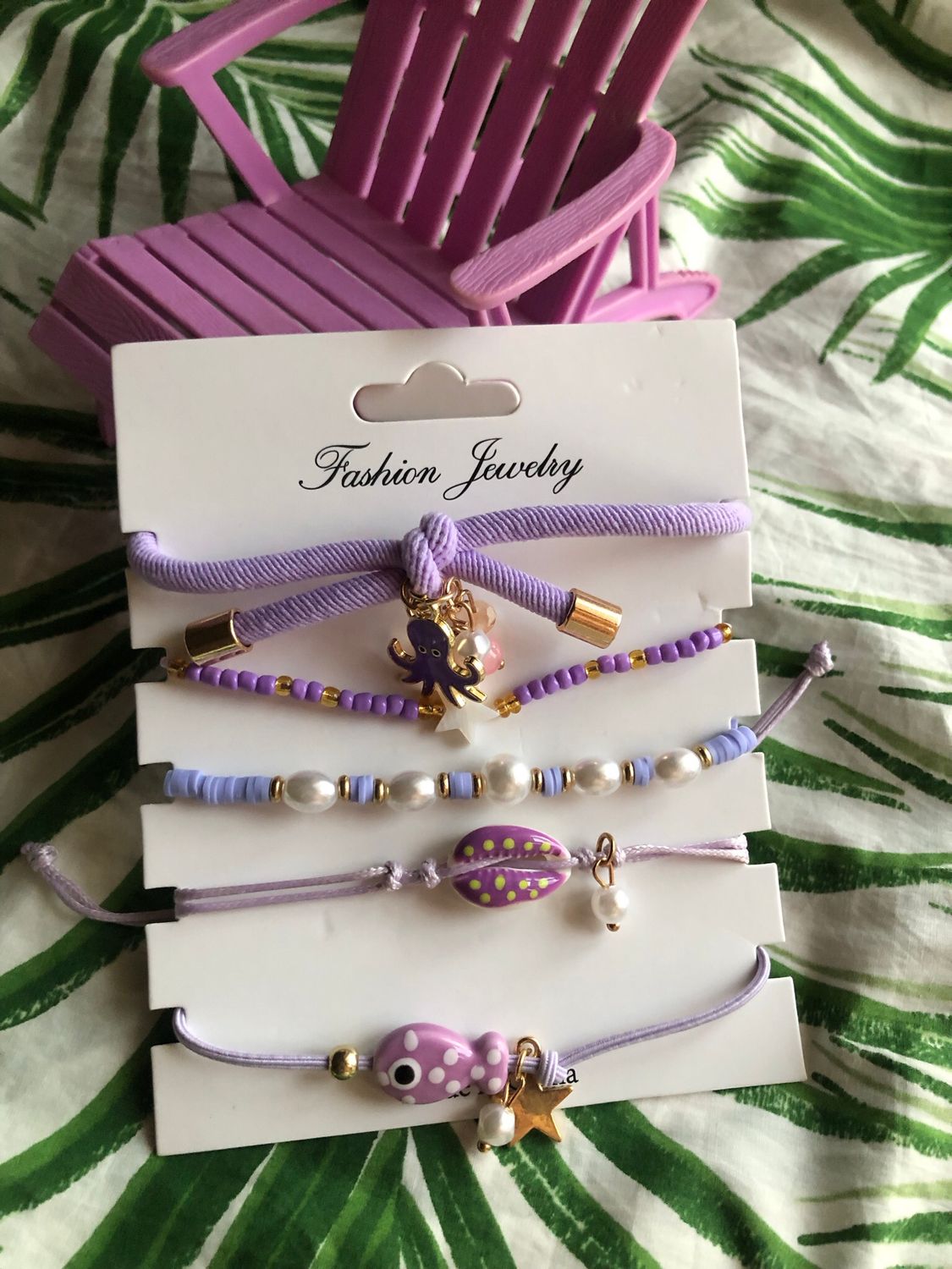 Set Braccialetti Balneari Lilla