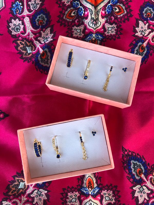 Set orecchini Blue Light