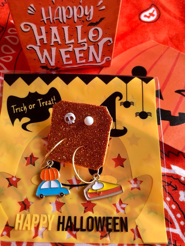 Box Orecchini Hallowen Car e Pumpkin zpie