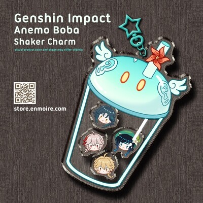 Genshin Impact Anemo Boba Shaker Charm