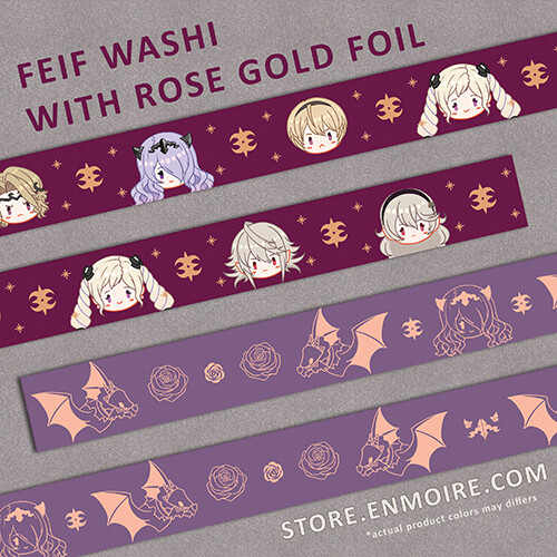 [PO] FEIF Washi Tape with Rose Gold Foil