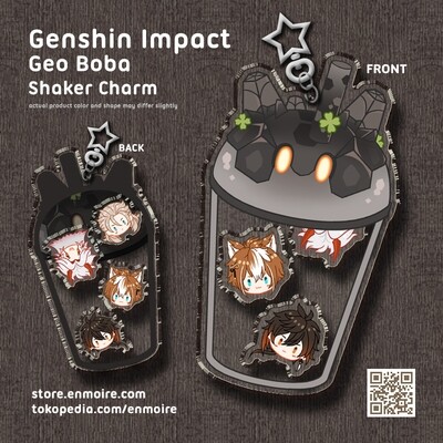 [READY] Genshin Impact Geo Boba Shaker Charm