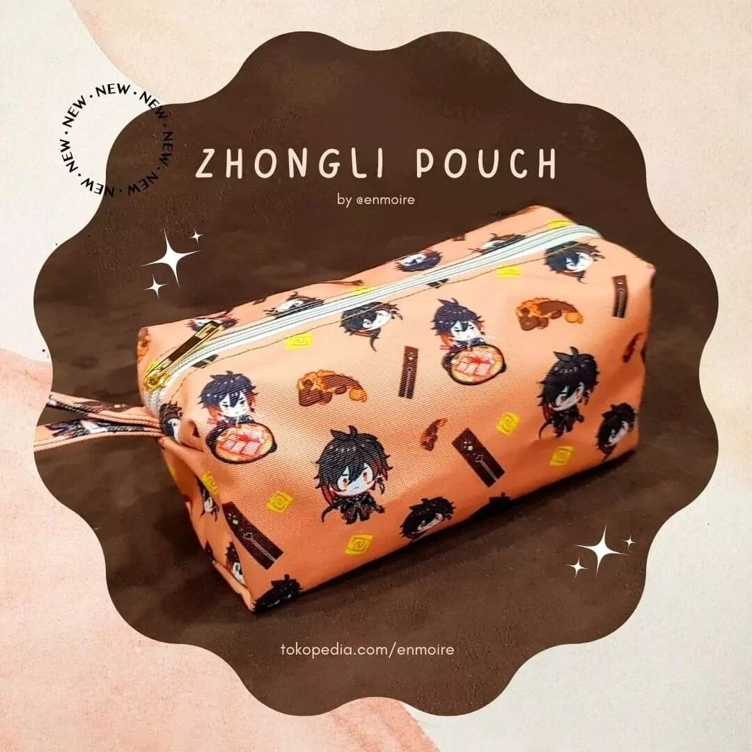 Genshin Impact Zhongli Make Up Pouch / Pencil Case
