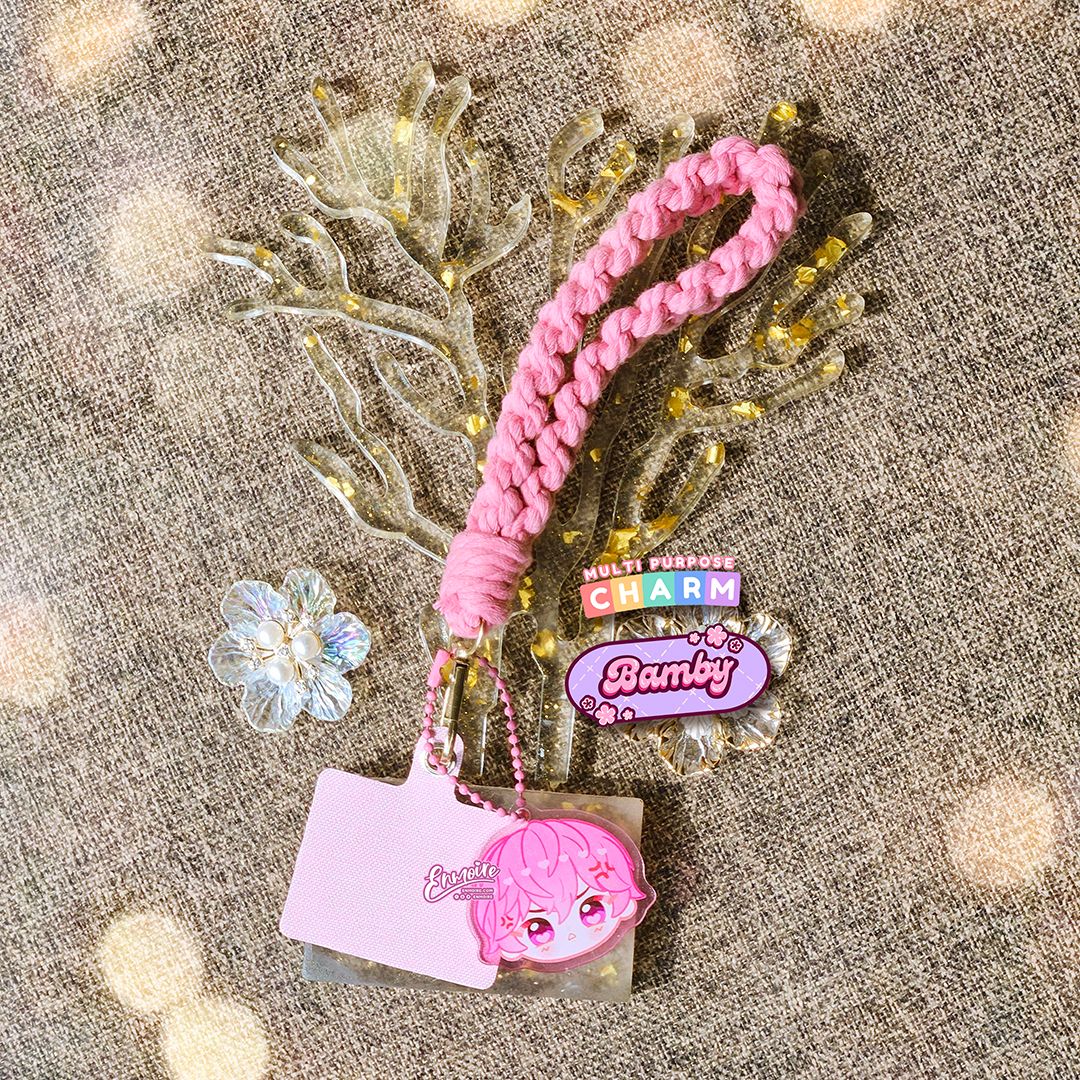 PLAVE multicharm / phone lanyard with FREE glitter name sticker