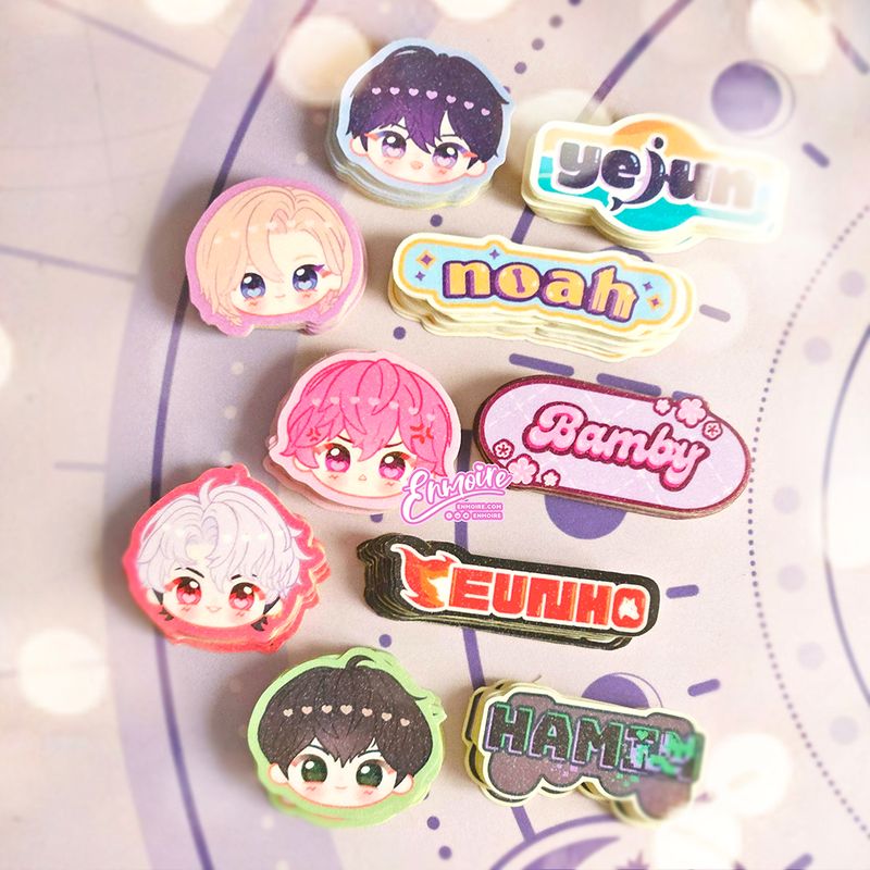 PLAVE glitter sticker set (10pcs)
