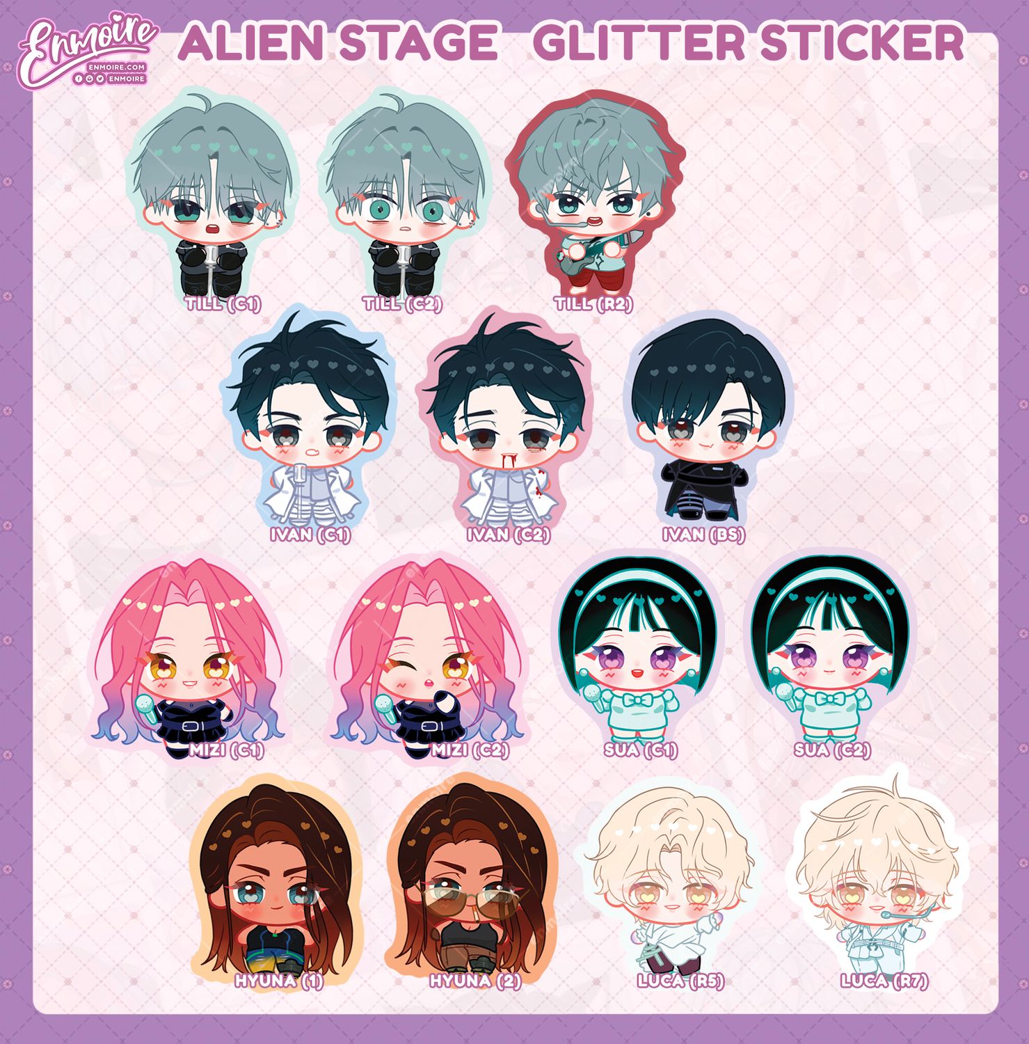 ALNST Glitter Sticker