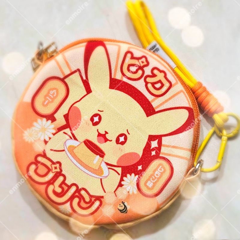 Pikachu Pudding Round Pouch (16cm)