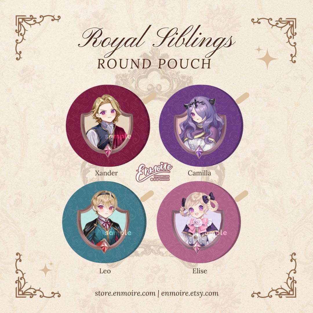 [PO] FEIF Royal Siblings Round Pouch