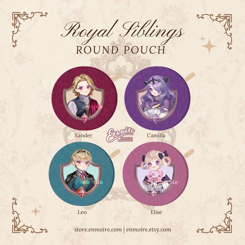 [PO] FEIF Royal Siblings Round Pouch