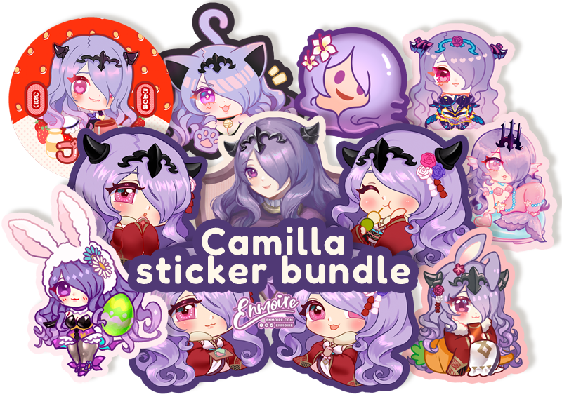 Camilla Glitter Sticker Bundle (12pcs)