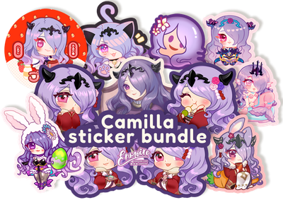 Camilla Glitter Sticker Bundle (12pcs)