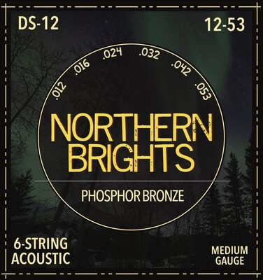 Northern Brights DS-12  | Phosphor Bronze Acoustic Guitar Strings | 12-53