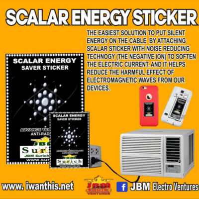 SCALAR ENERGY STICKERS